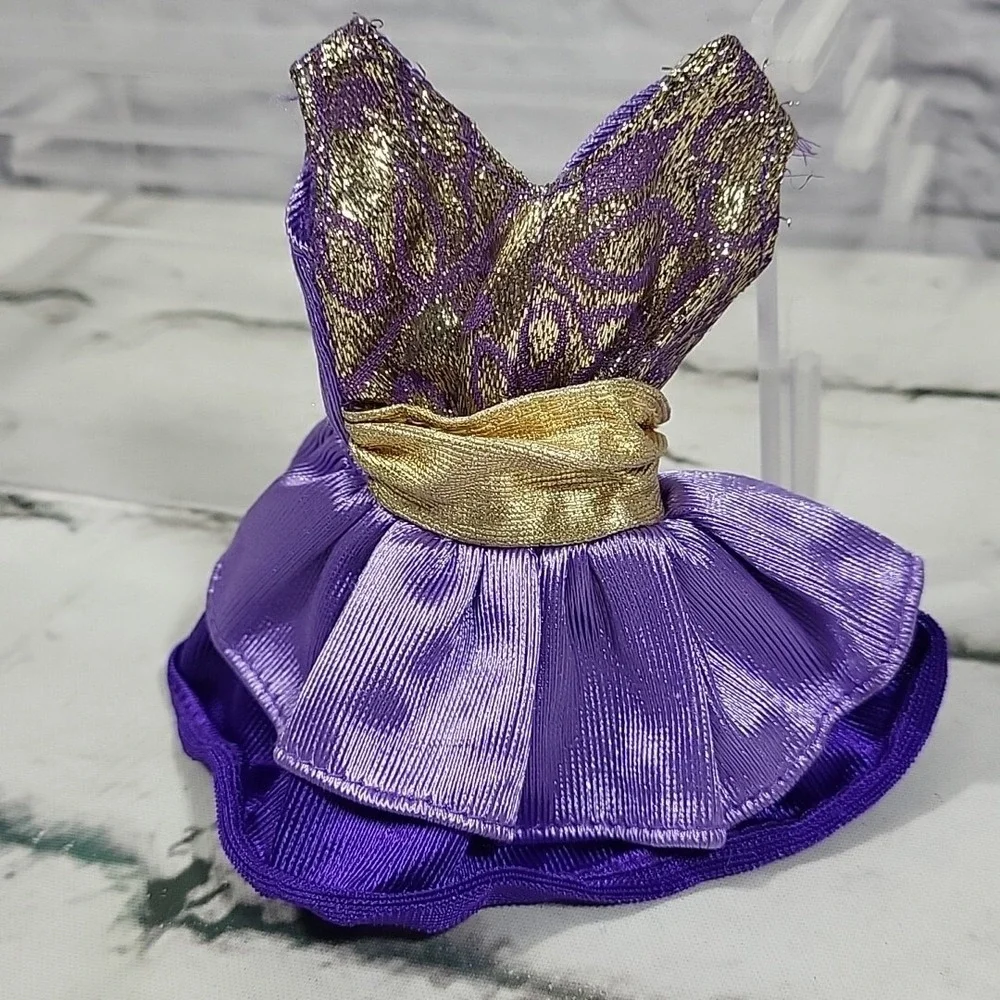 Barbie Doll Clothes Party Dresses Full Twirl Lot Of 3 With‎ 2 Pairs Shoes Heels
